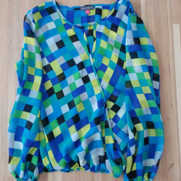 Vince Camuto Tops - Vince Camuto sheer keyhole top